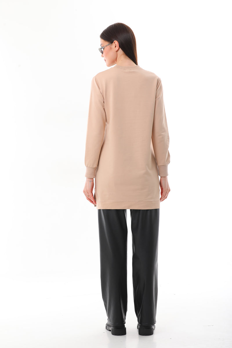 JMN Basic Cotton Tunic Beige