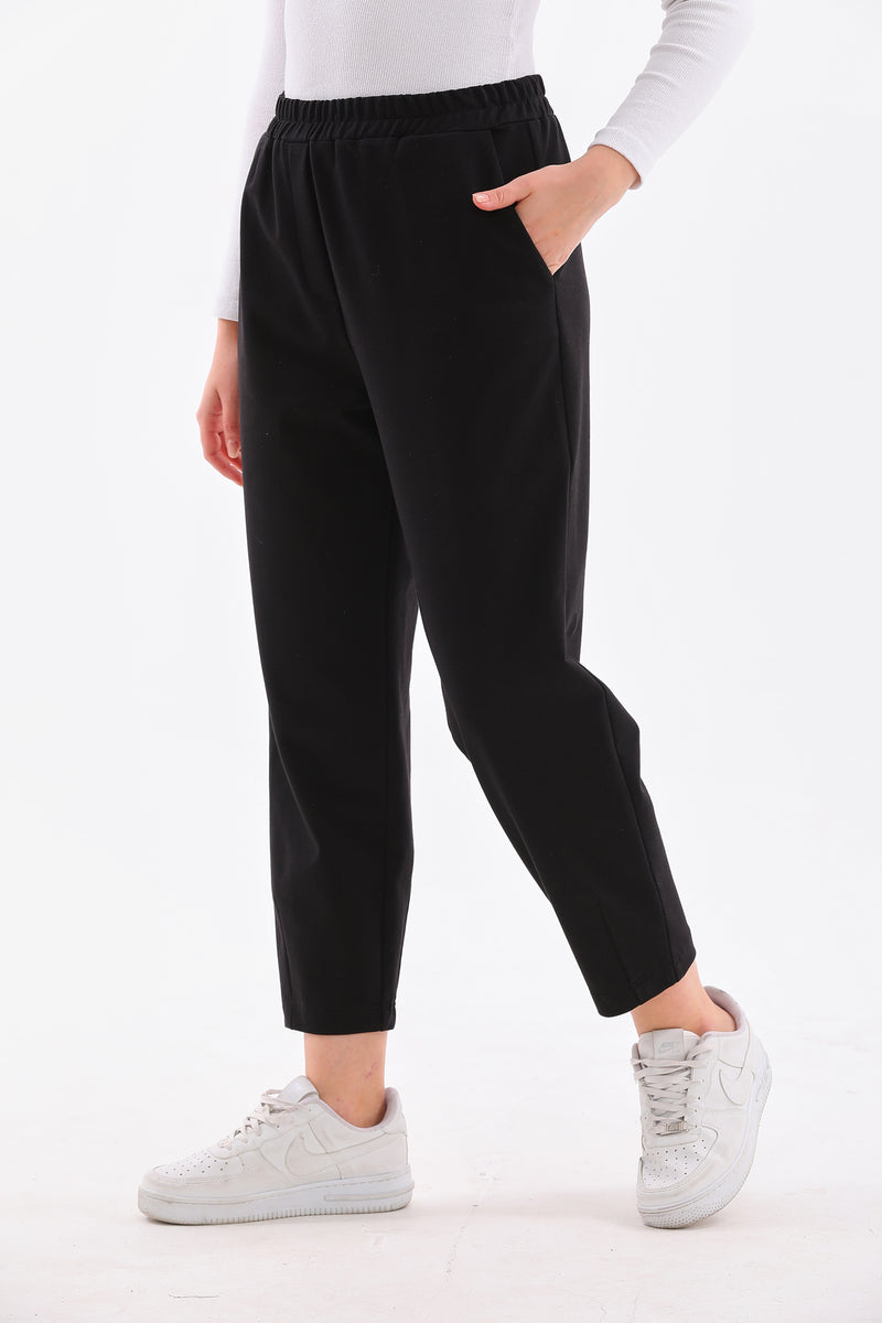 B&A Front Stitch Jogger Black