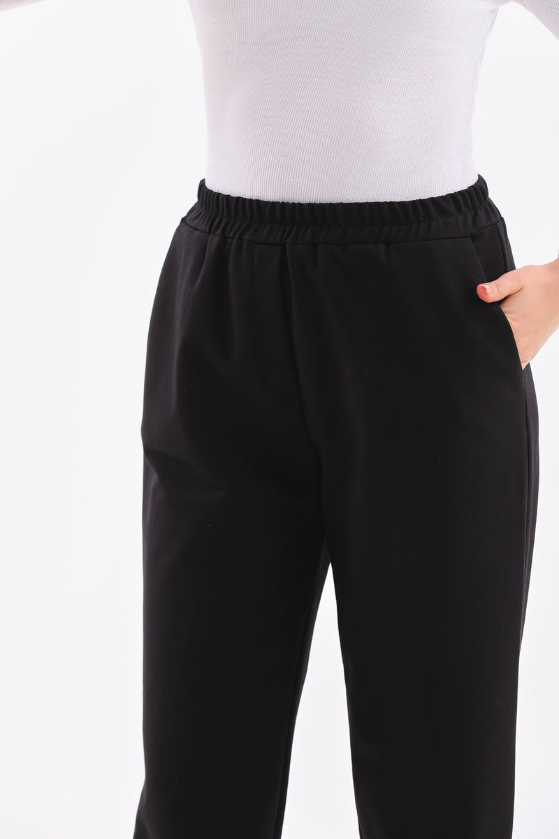 B&A Front Stitch Jogger Black