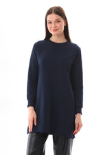 JMN Basic Cotton Tunic Navy Blue