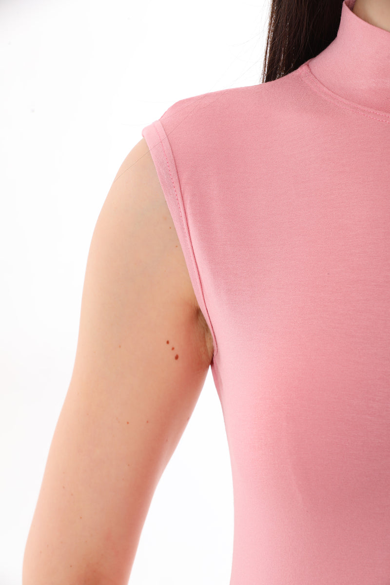 GND Crew Neck Sleeves Body Pink