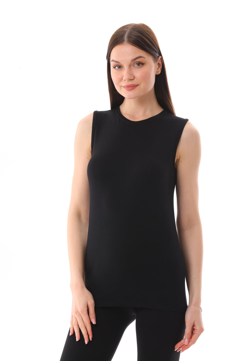GND Sleeveless Body Black