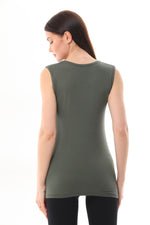 GND Sleeveless Body Khaki