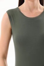 GND Sleeveless Body Khaki