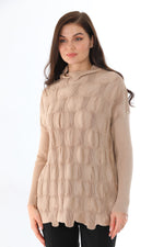 BZ 0154 Printed Sweater Beige