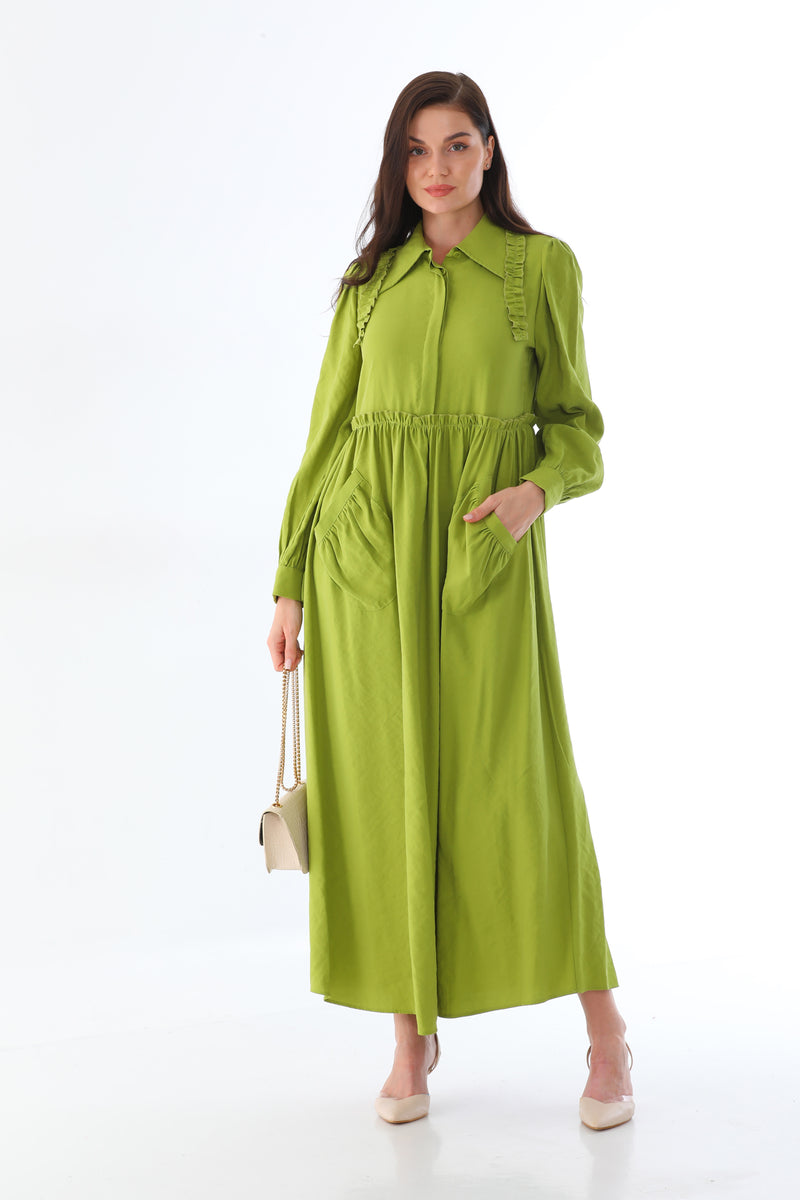 A&W 303653 Dress Oil Green