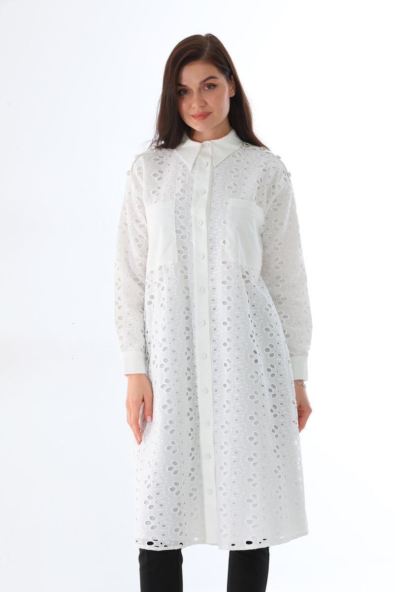 MPH Azure Long Shirt Ecru