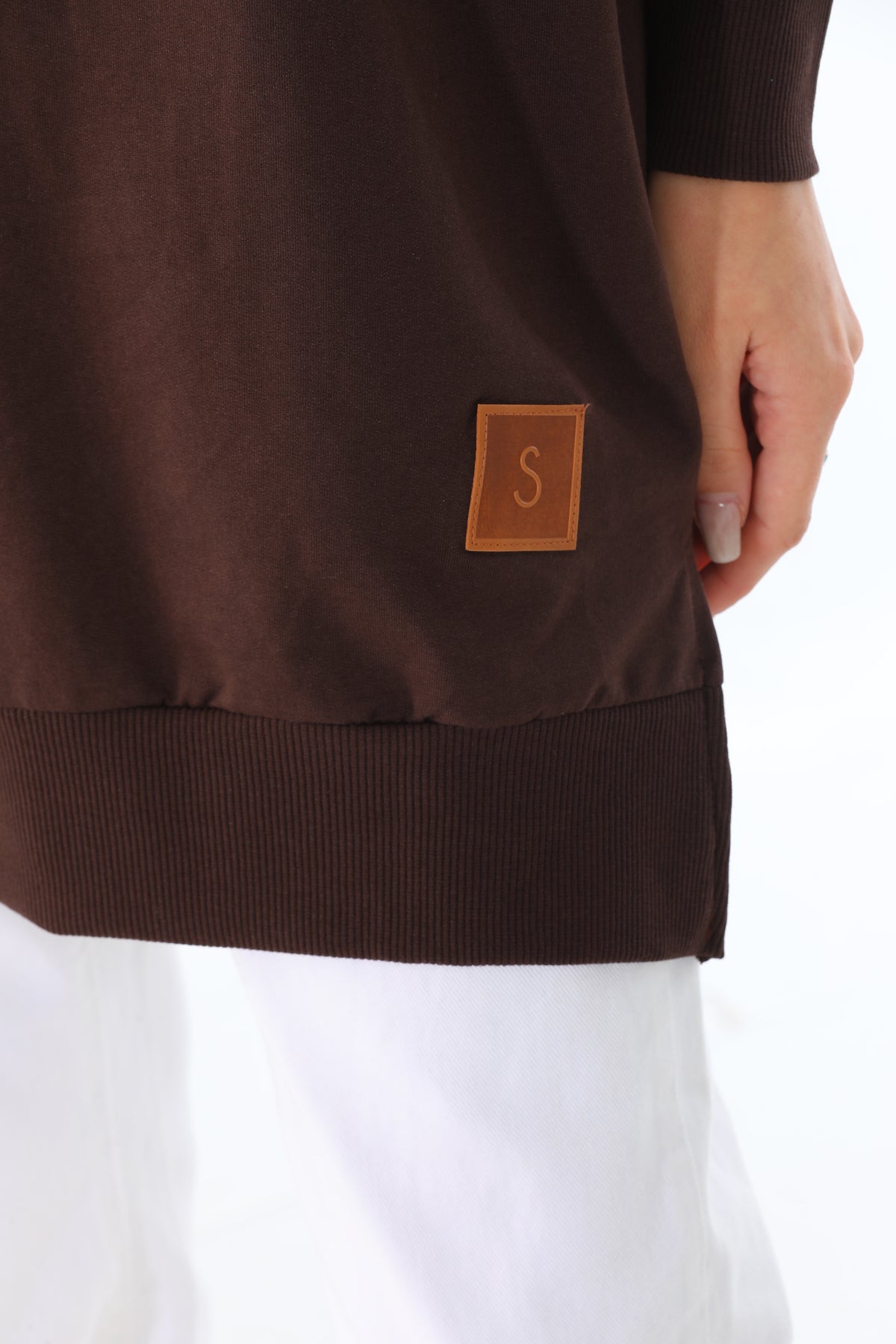 SL Basic Cotton Tunic Dark Brown