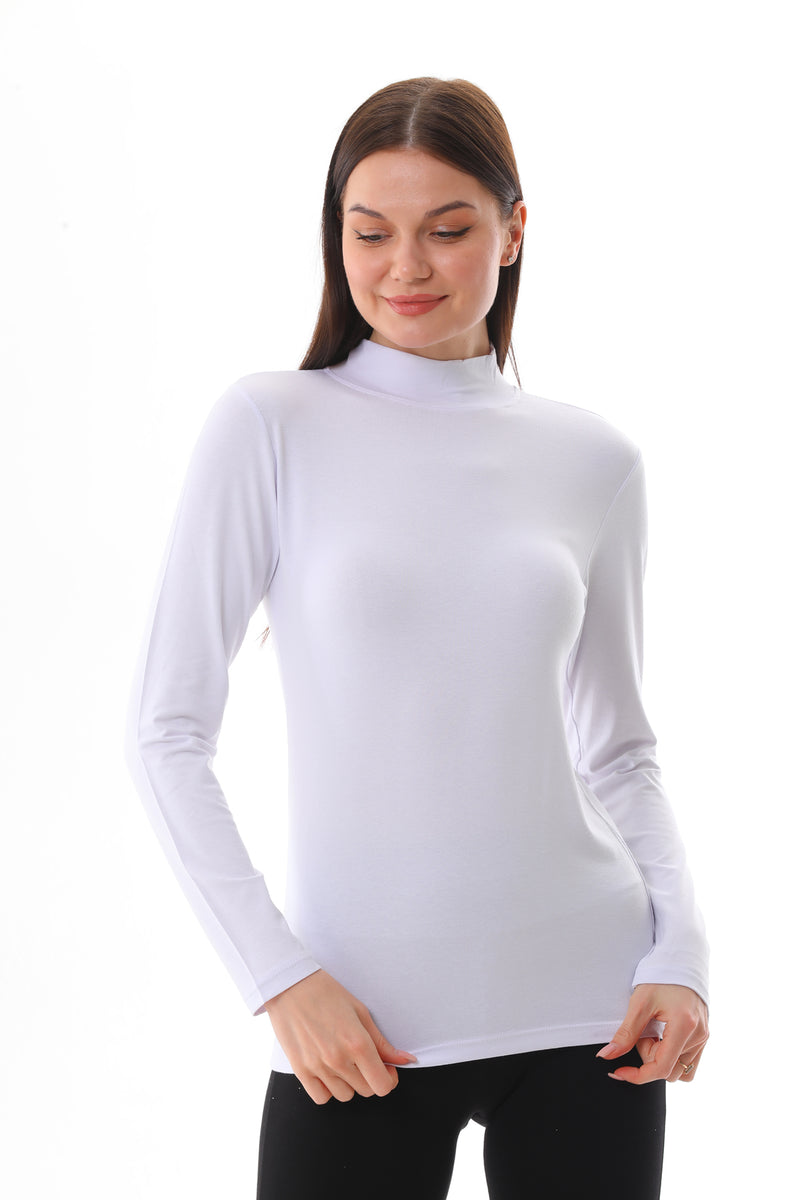 GND Crew Neck Long Sleeve Body White