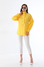 SRP Frilled&Rhinestone Shirt Yellow