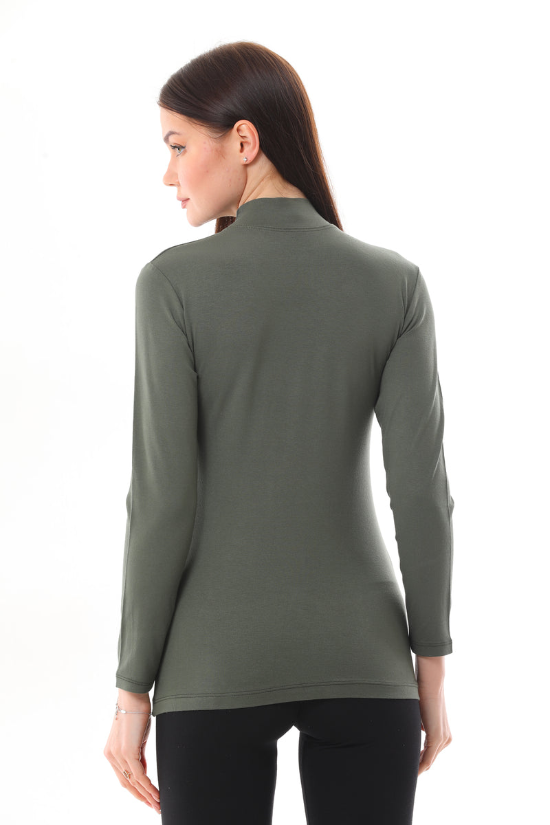 GND Crew Neck Long Sleeve Body Khaki