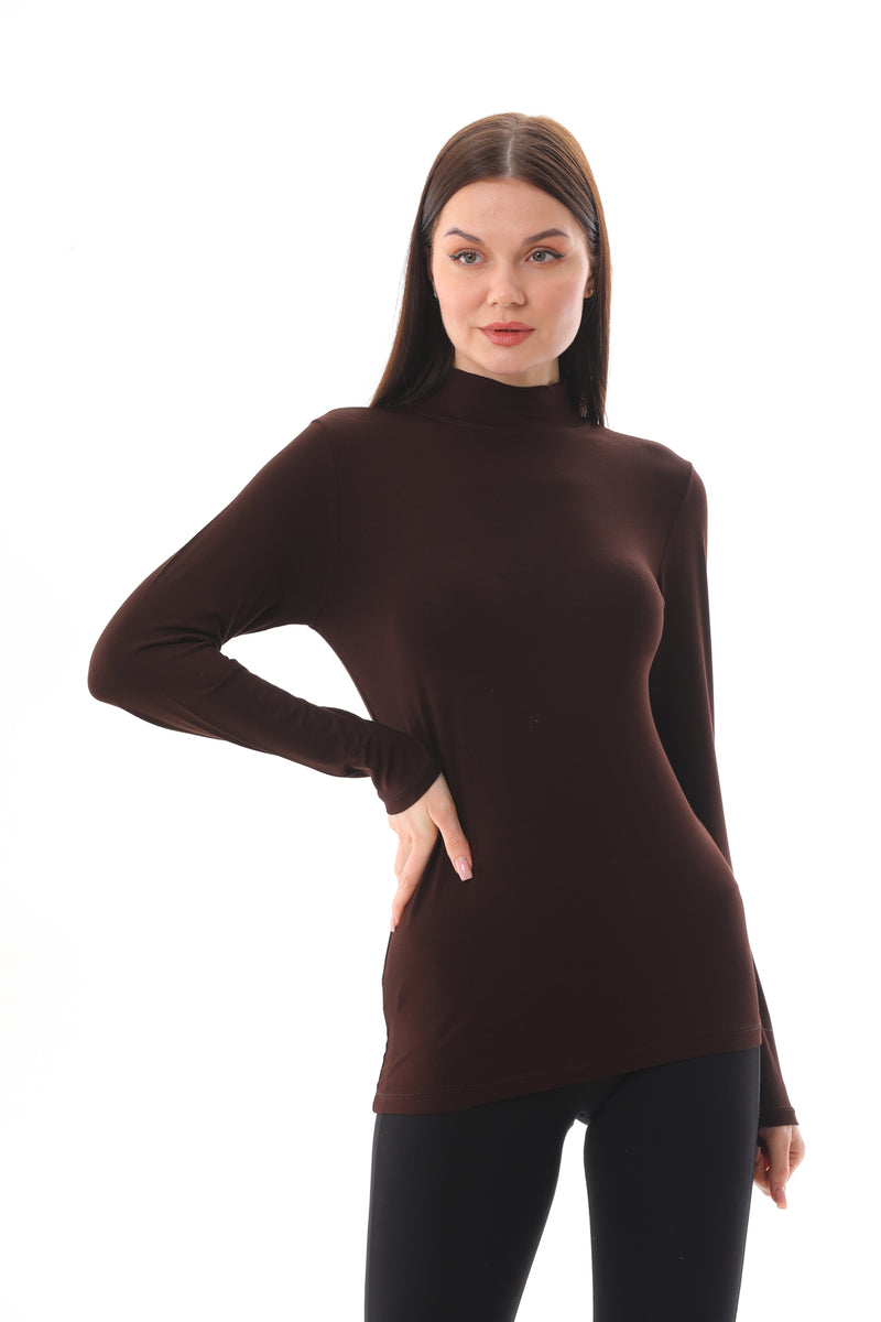 GND Crew Neck Long Sleeve Body Brown