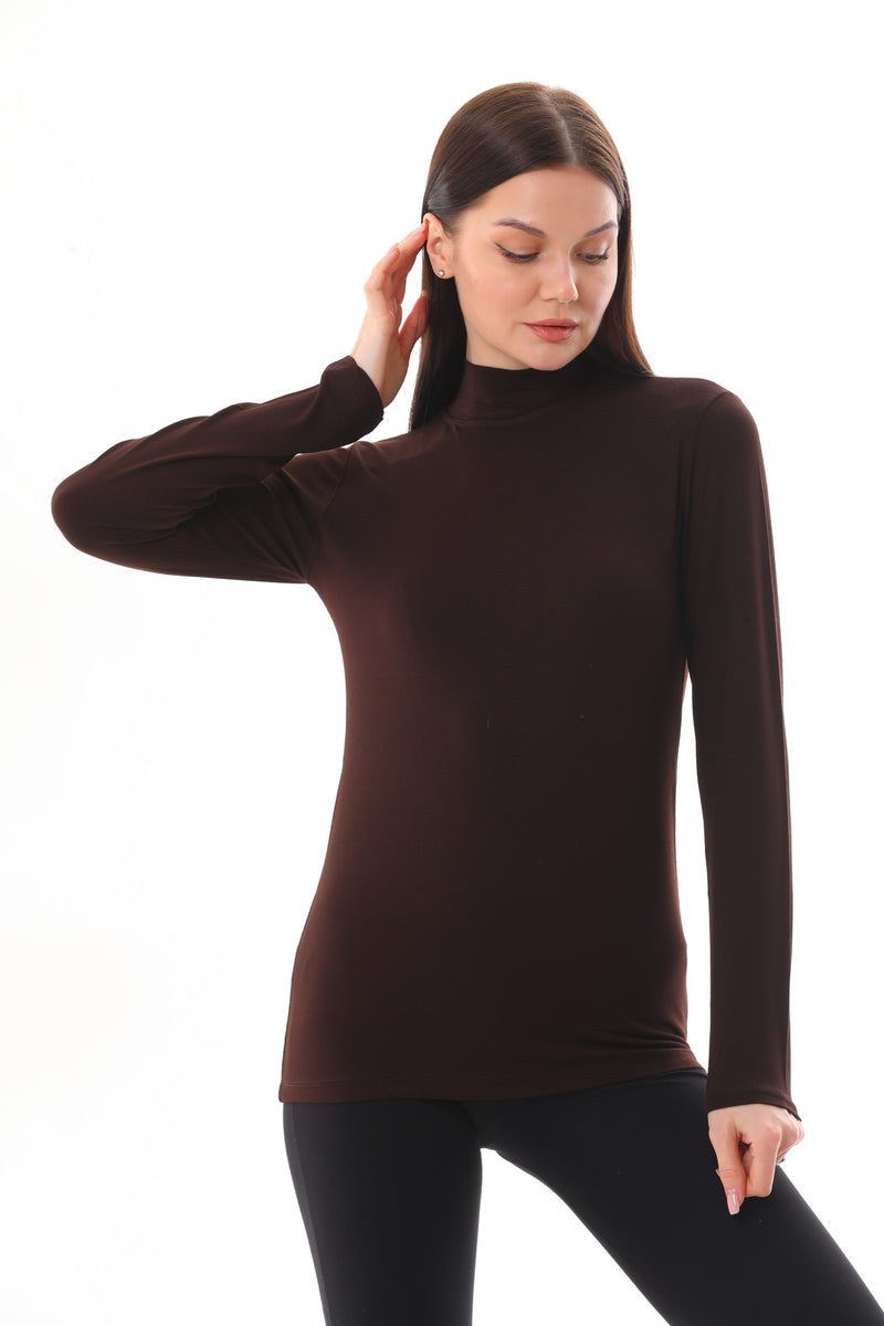 GND Crew Neck Long Sleeve Body Brown