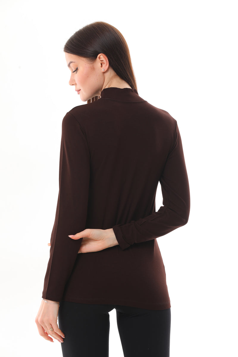 GND Crew Neck Long Sleeve Body Brown