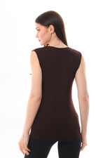 GND Sleeveless Body Brown