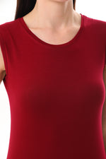 GND Sleeveless Body Burgundy