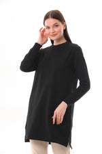 JMN Basic Cotton Tunic Black