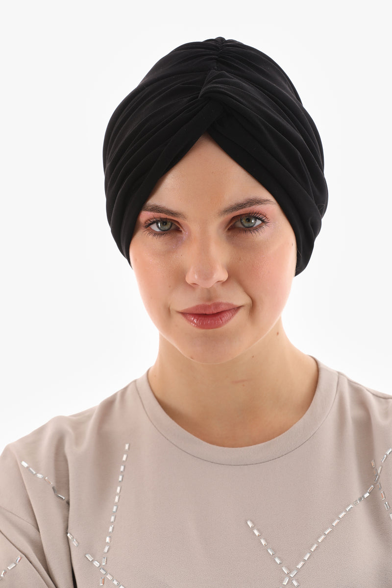 QF 1800 Handmade Turban Black