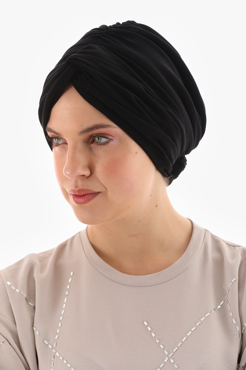 QF 1800 Handmade Turban Black