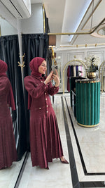 SC Elizya Dress Burgundy