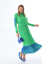 PN 12450 Dress Green&Sax Blue