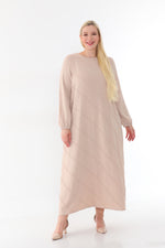 MSB Airobin Rib Dtld Dress Cream