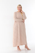 MSB Airobin Rib Dtld Dress Cream