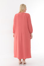 MSB Airobin Rib Dtld Dress Pink