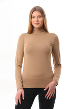 GND Crew Neck Long Sleeve Body Milk Coffee