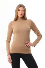 GND Crew Neck Long Sleeve Body Milk Coffee