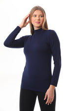 GND Crew Neck Long Sleeve Body Navy Blue