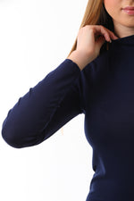 GND Crew Neck Long Sleeve Body Navy Blue