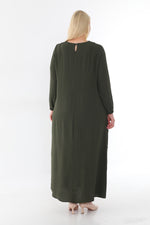 MSB Airobin Rib Dtld Dress Green