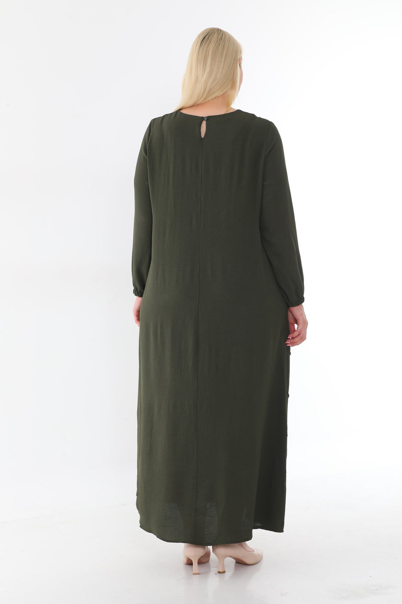 MSB Airobin Rib Dtld Dress Green