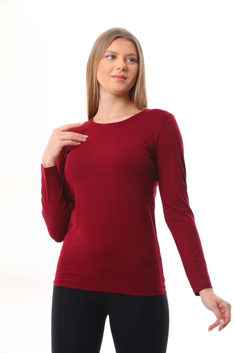 GND Long Sleeve Body Burgundy