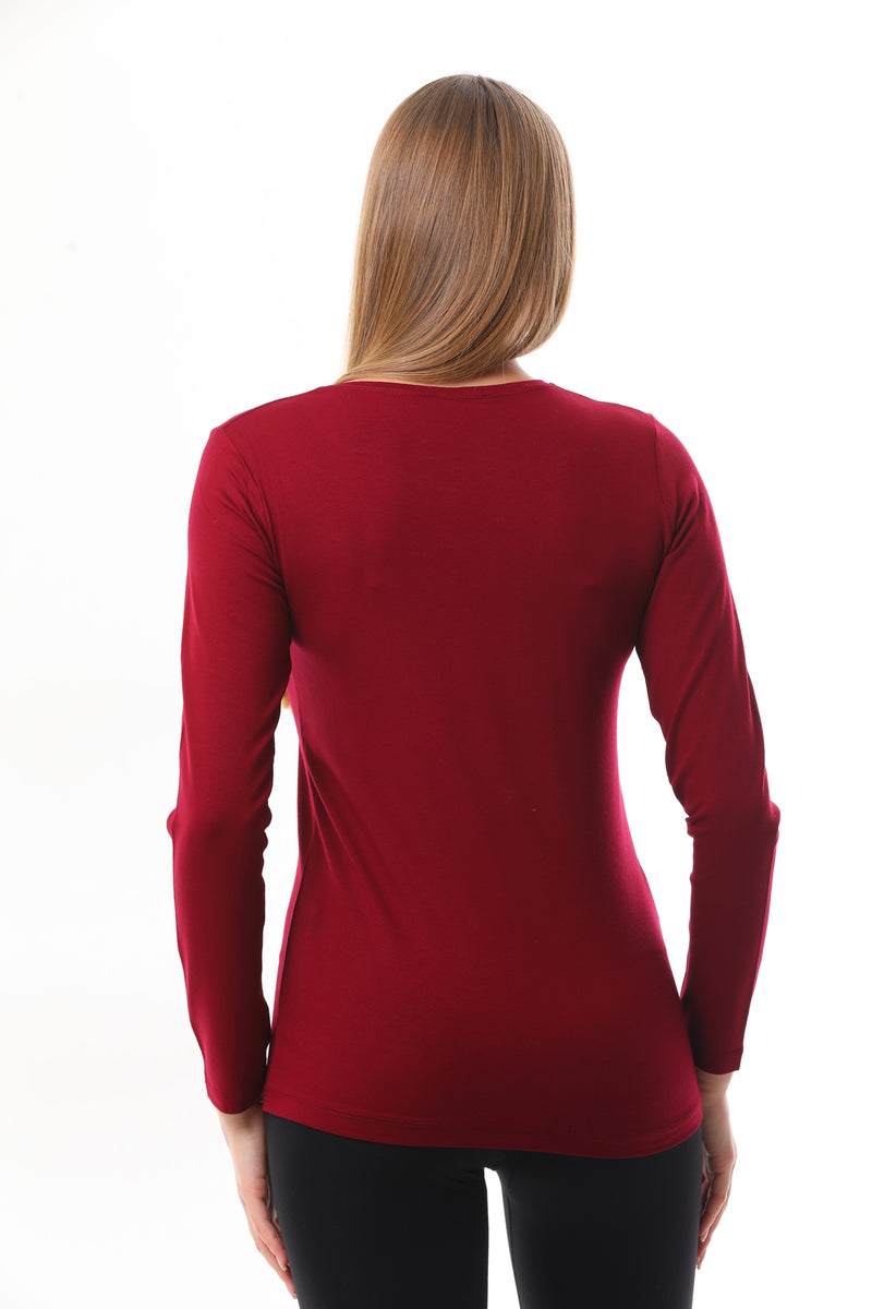 GND Long Sleeve Body Burgundy