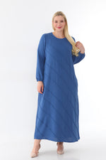 MSB Airobin Rib Dtld Dress Blue