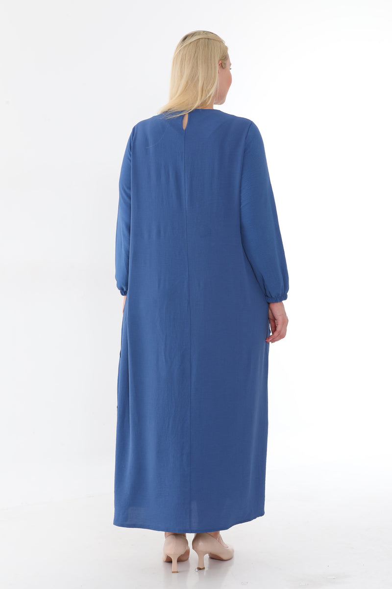 MSB Airobin Rib Dtld Dress Blue