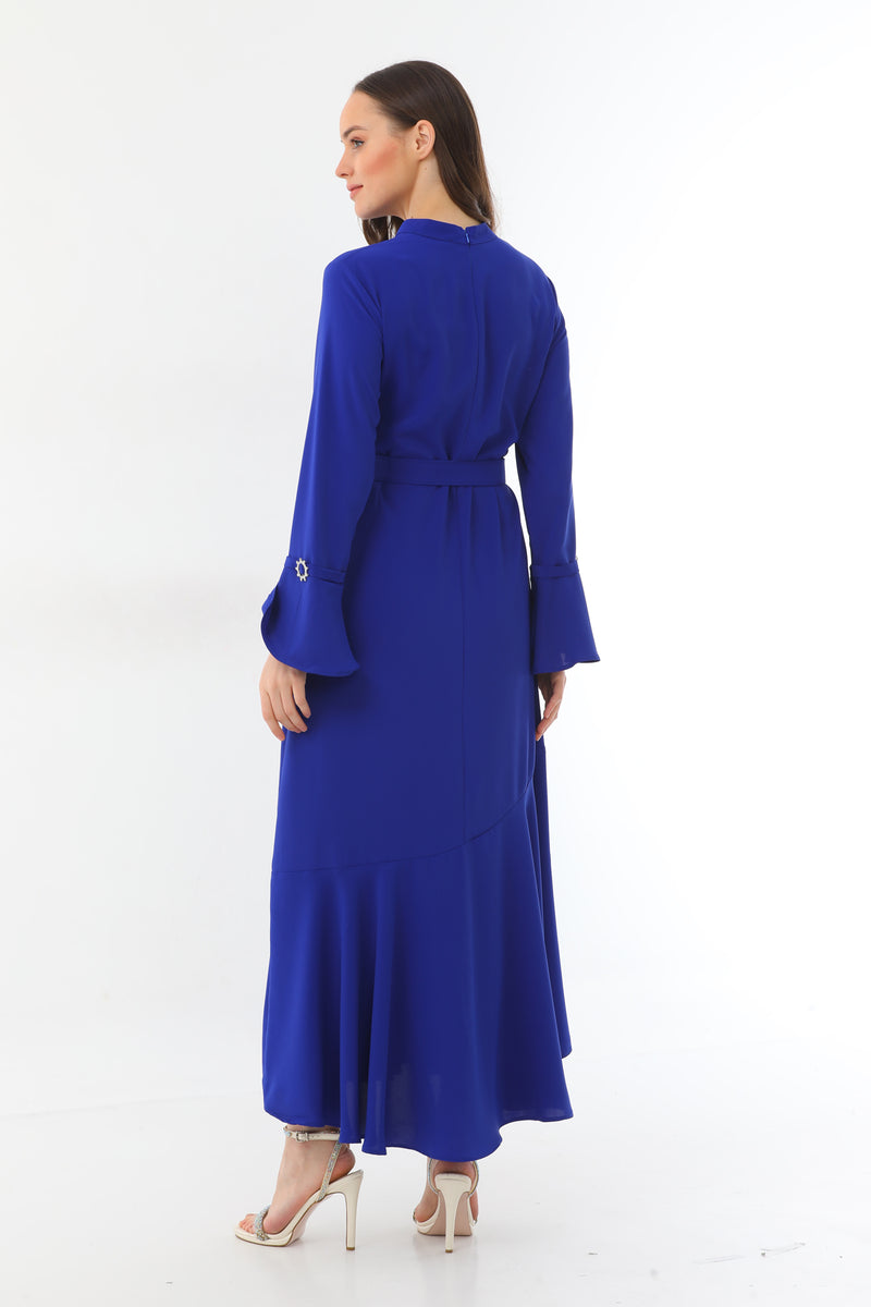 N&C Piera Dress Sax Blue