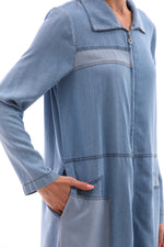 A&W Denim Zipup Cape Light Blue