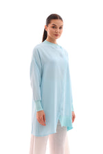 Invee 6122 Cotton Tunic Blue