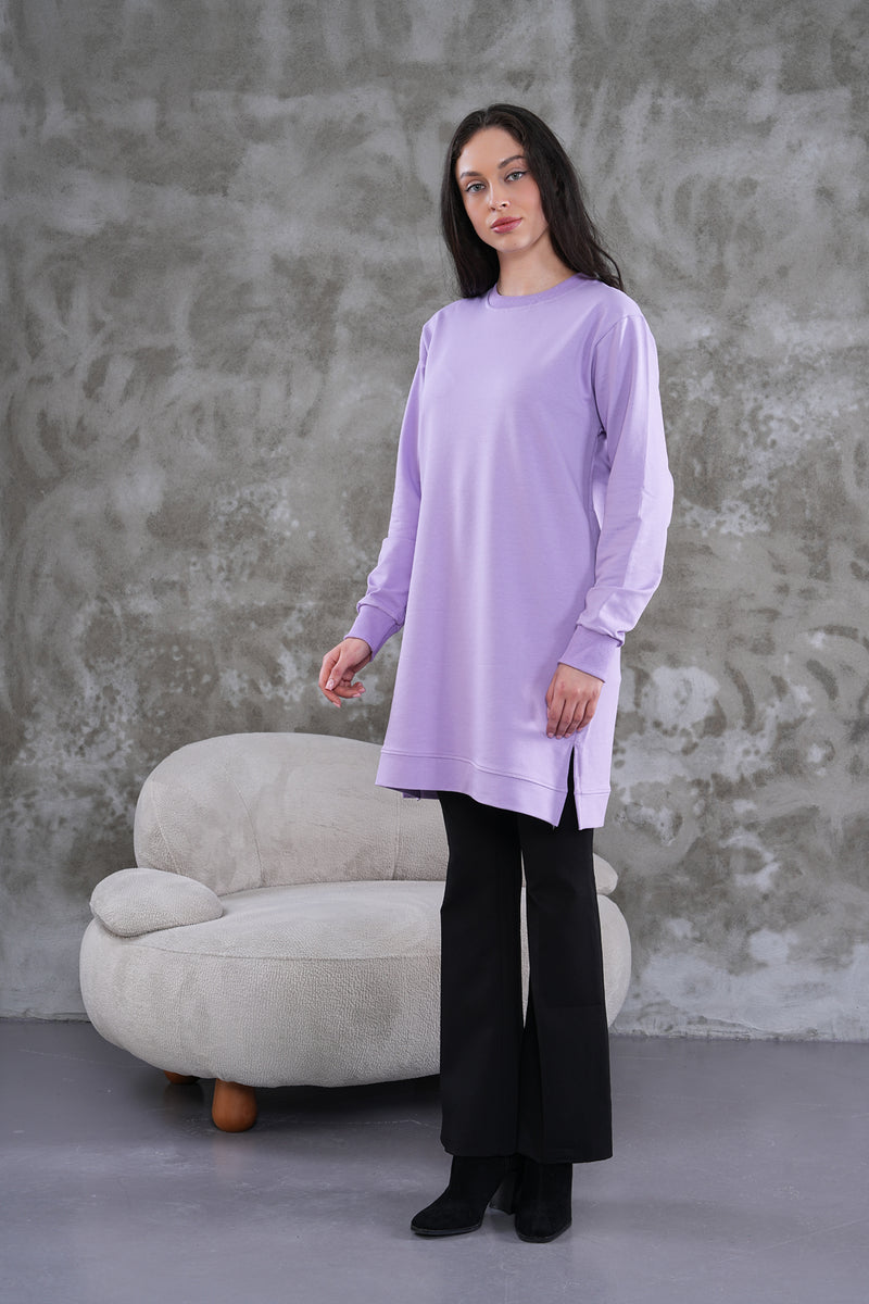 JMN Basic Cotton Tunic Lavender