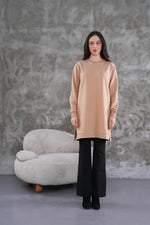 JMN Basic Cotton Tunic Dark Beige