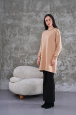 JMN Basic Cotton Tunic Dark Beige