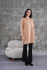 JMN Basic Cotton Tunic Dark Beige