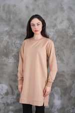 JMN Basic Cotton Tunic Dark Beige