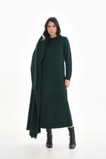 ESR Zirve Knitted Dress Set Emerald