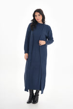 ESR Zirve Knitted Dress Set Indigo