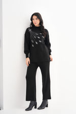 DZL Bouquet Knitted Set Black