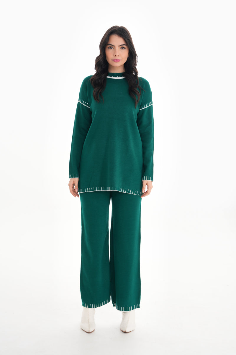 DZL Axel Knitted Set Emerald